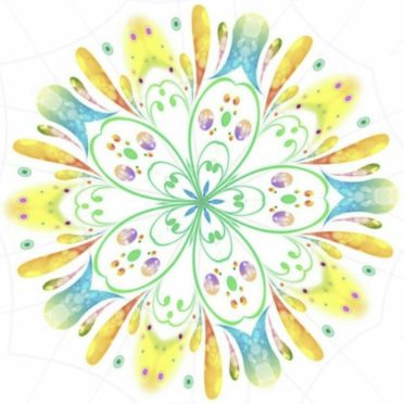 Floral circle iPhone7 Wallpaper