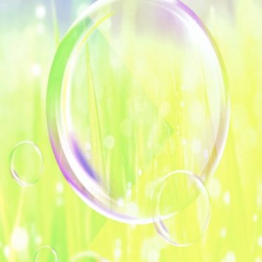 Soap bubble grass iPhone7 Wallpaper