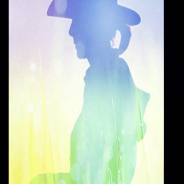 Cowboy silhouette iPhone7 Wallpaper