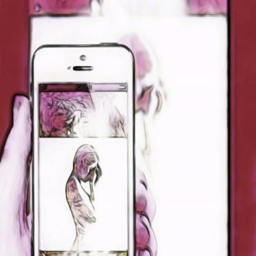 smartphone women iPhone7 Wallpaper