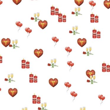 Heart flower candle iPhone7 Wallpaper