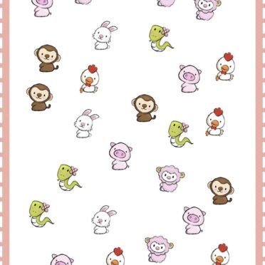 Animal Characters iPhone7 Wallpaper