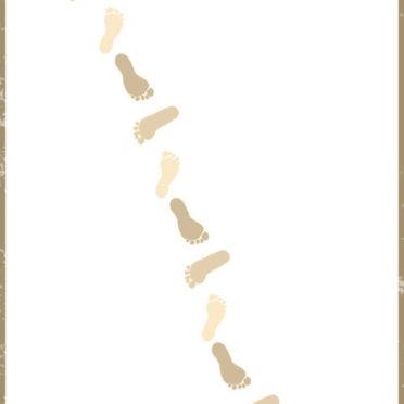 Footprints Brown iPhone7 Wallpaper