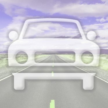 Landscape car road Purple iPhone7 Wallpaper