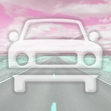 Landscape car road Red iPhone7 Wallpaper