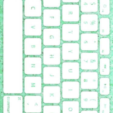 keyboard Blue-green white iPhone7 Wallpaper