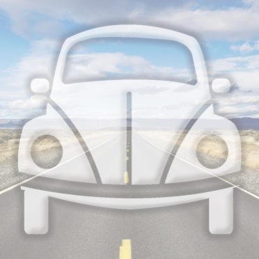 Landscape car road Blue iPhone7 Wallpaper