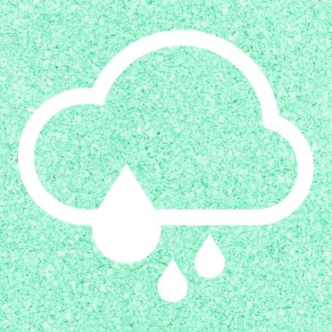 Cloudy rain Blue green iPhone7 Wallpaper