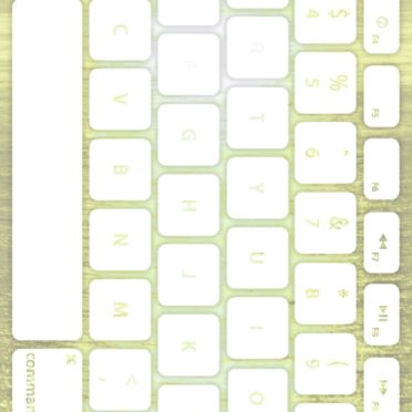 Sea keyboard Yellow-green white iPhone7 Wallpaper