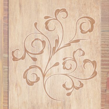 Wood grain leaves Brown iPhone7 Wallpaper