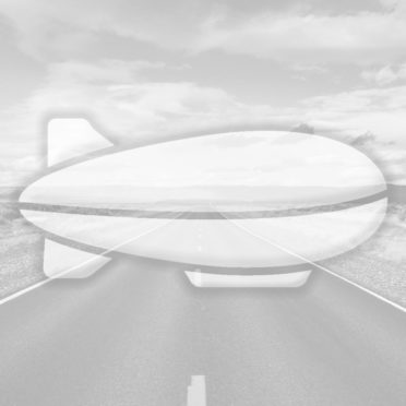 Landscape road airship Gray iPhone7 Wallpaper