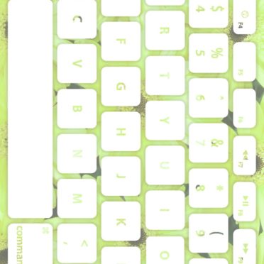 Flower keyboard Yellow-green white iPhone7 Wallpaper