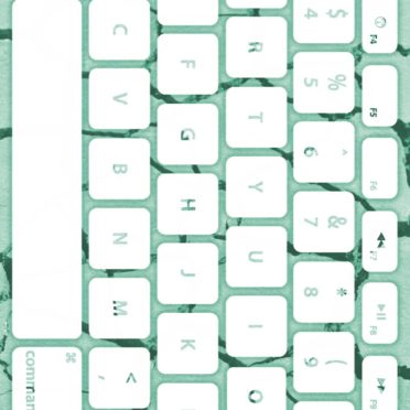 Ground keyboard Blue-green white iPhone7 Wallpaper