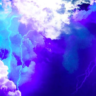 sky  cloud kaminari blue iPhone7 Wallpaper