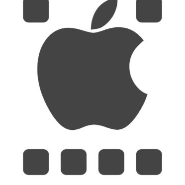 Shelf Apple logo black and white ash iPhone7 Wallpaper