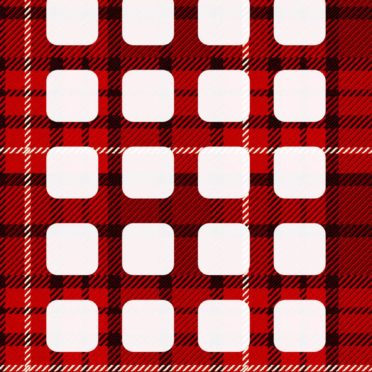 Red and black check pattern shelf iPhone7 Wallpaper
