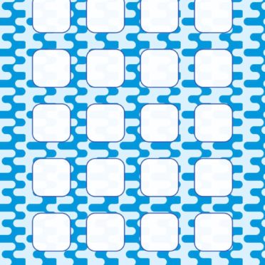 Pattern blue water shelf iPhone7 Wallpaper
