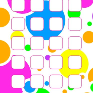 Pattern round colorful shelves for girls iPhone7 Wallpaper