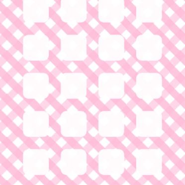 Check  pink  shelf  pattern for girls iPhone7 Wallpaper