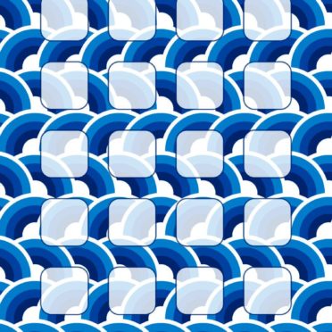 Pattern blue shelf iPhone7 Wallpaper