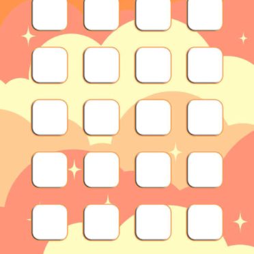Pattern  orange  pink  Ki shelf  for girls iPhone7 Wallpaper