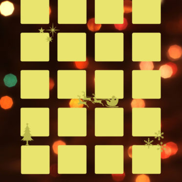 Shelf Christmas yellow light iPhone7 Wallpaper