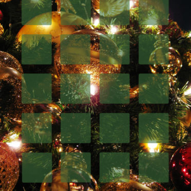 Shelf Christmas tree green iPhone7 Wallpaper