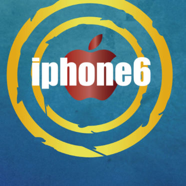 iPhone6 Apple logo blue iPhone7 Wallpaper