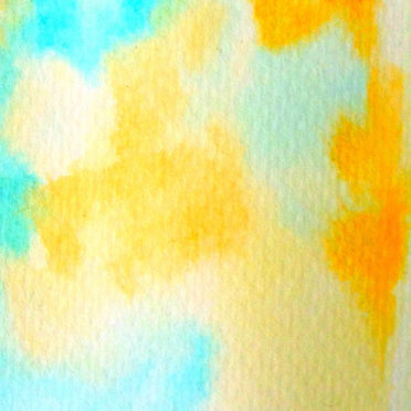 Pattern orange light blue paint iPhone7 Wallpaper