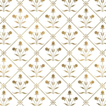 Illustrations pattern gold plant iPhone7 Wallpaper