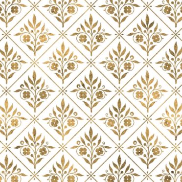 Illustrations pattern gold plant iPhone7 Wallpaper
