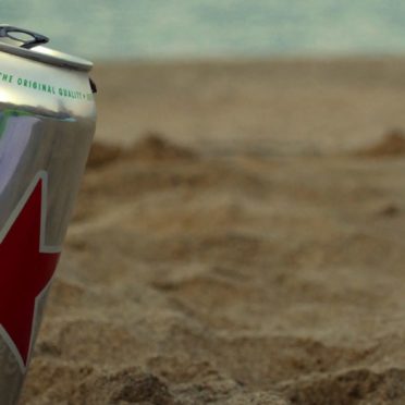 Landscape sand beach beer iPhone7 Wallpaper