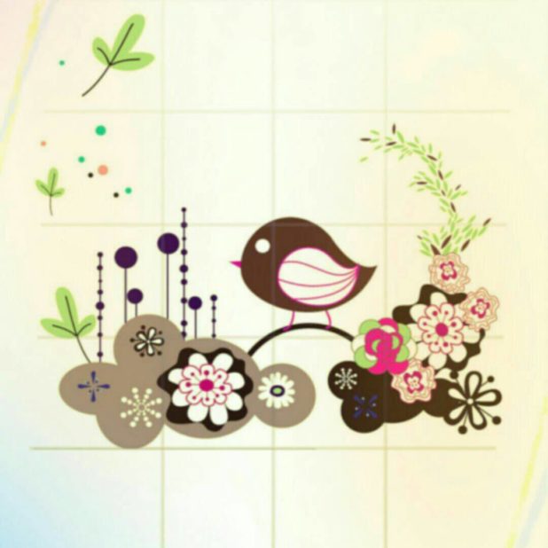 Wallpaper flower bird iPhone7 Plus Wallpaper