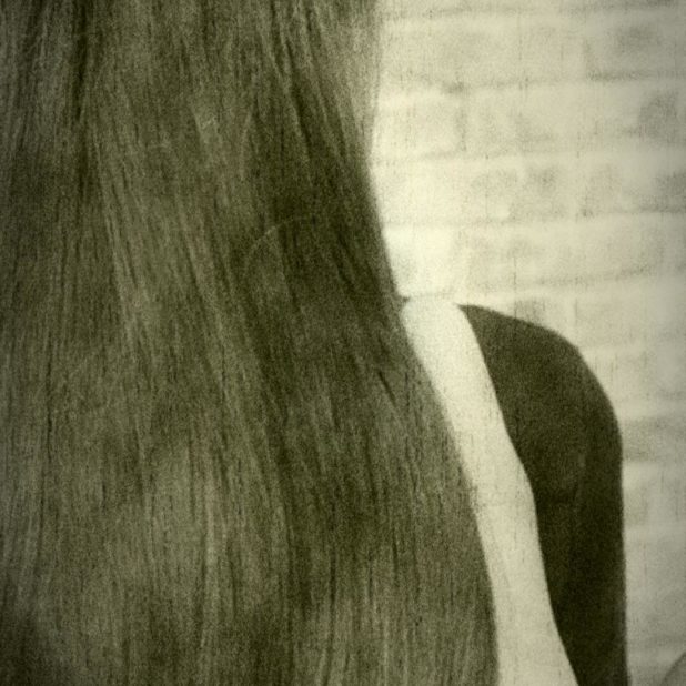 Brunet long hair iPhone7 Plus Wallpaper