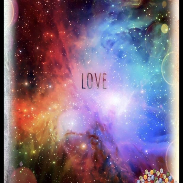 Space Love iPhone7 Plus Wallpaper