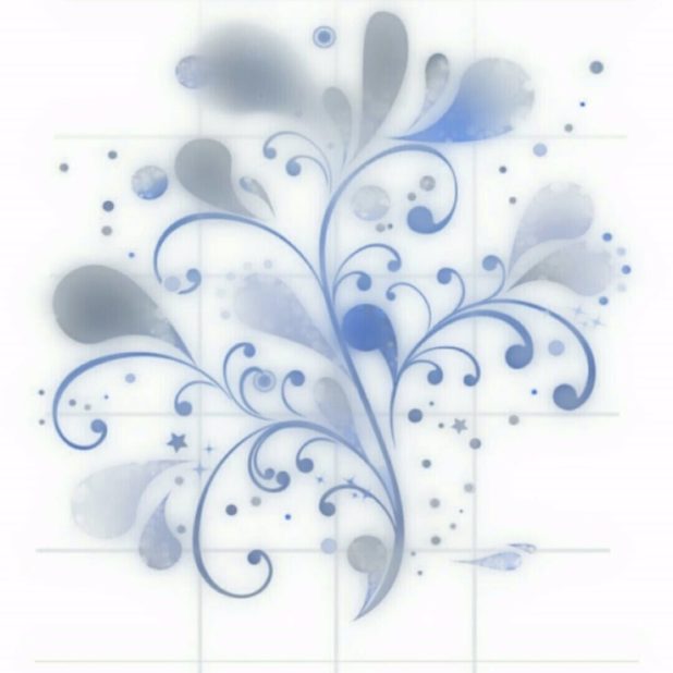 Flower Blue iPhone7 Plus Wallpaper