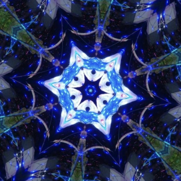 Kaleidoscope Snowman iPhone7 Plus Wallpaper