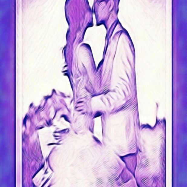 Couple kiss iPhone7 Plus Wallpaper
