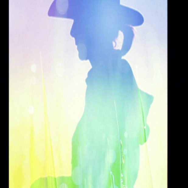 Cowboy silhouette iPhone7 Plus Wallpaper