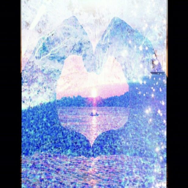 Heart Landscape iPhone7 Plus Wallpaper