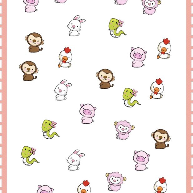 Animal Characters iPhone7 Plus Wallpaper