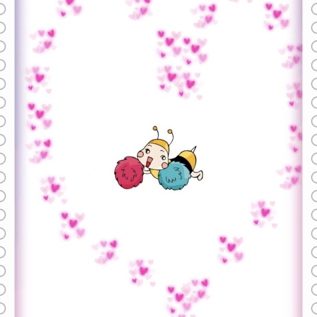 Bee Heart iPhone7 Plus Wallpaper