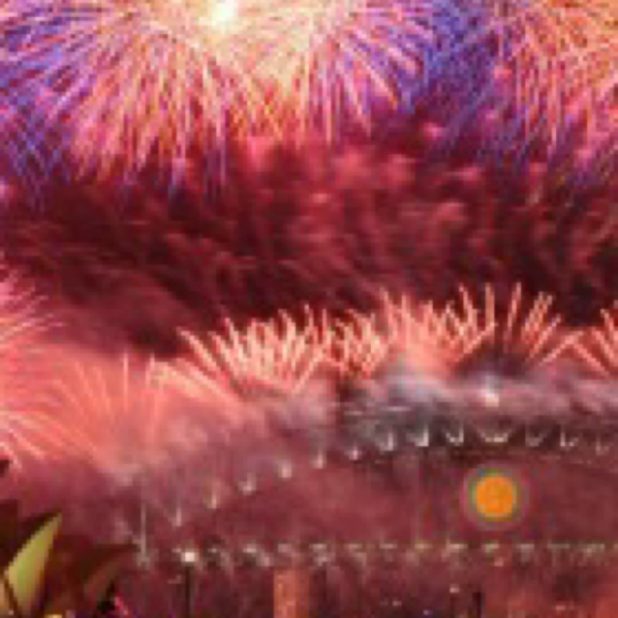 Fireworks Landscape iPhone7 Plus Wallpaper