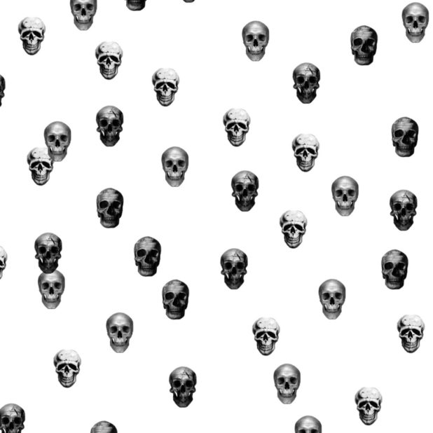 Skull monochrome iPhone7 Plus Wallpaper