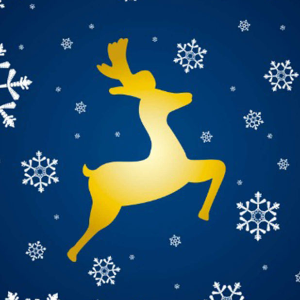 Christmas reindeer iPhone7 Plus Wallpaper