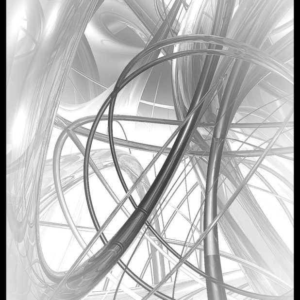 Spiral White iPhone7 Plus Wallpaper