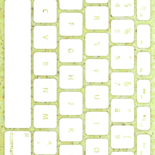 keyboard Yellow-green white iPhone7 Plus Wallpaper