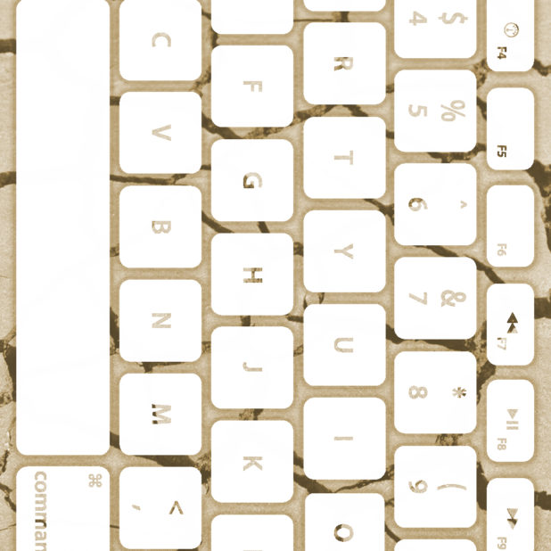 Ground keyboard Yellowish white iPhone7 Plus Wallpaper