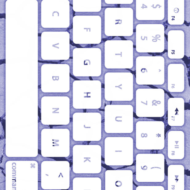 Ground keyboard Blue Pale White iPhone7 Plus Wallpaper