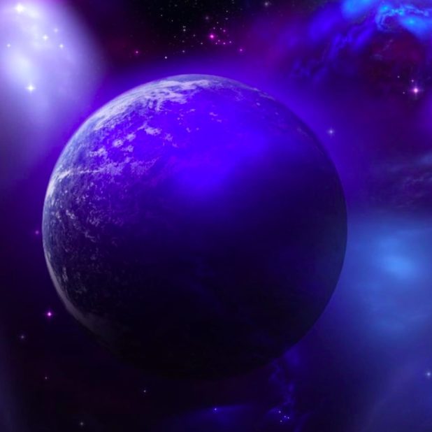 Space purple iPhone7 Plus Wallpaper